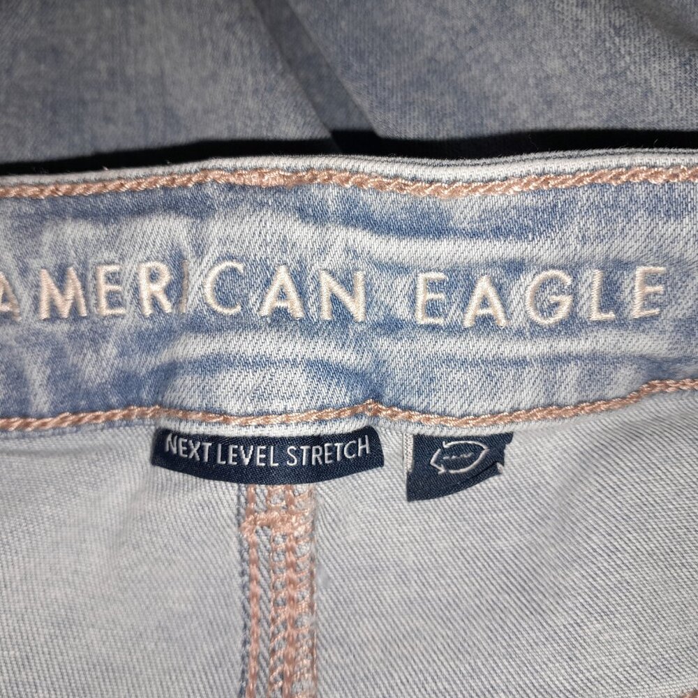 AE Next Level Ripped Super High-Waisted Flare Jean American Eagle Sz 12 Reg NWOT - Picture 9 of 12